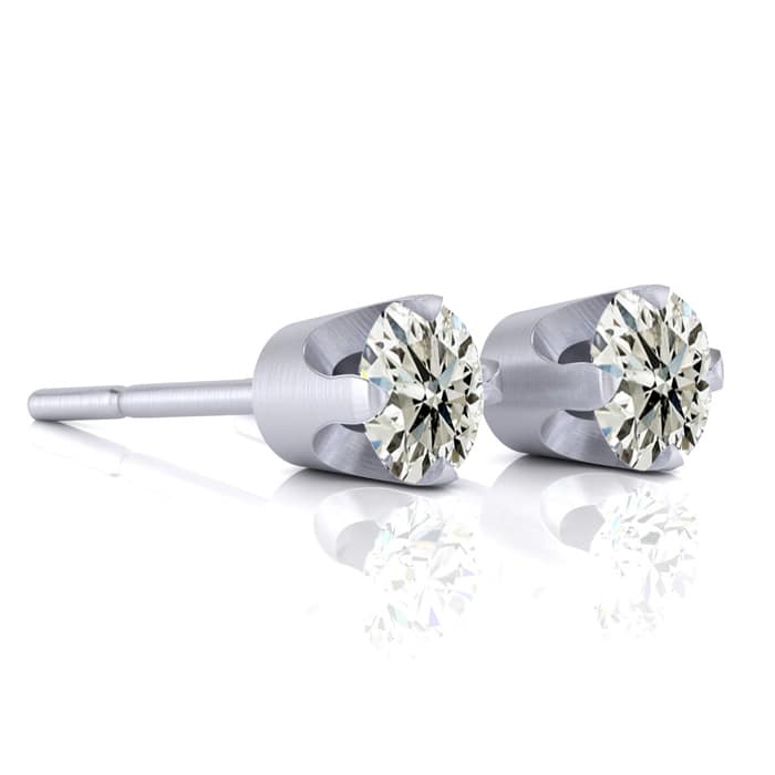 Nearly 1/2ct Diamond Stud Earrings in White Gold.  Everyone Loves These Beautiful Diamond Earrings! Just The Right Size!