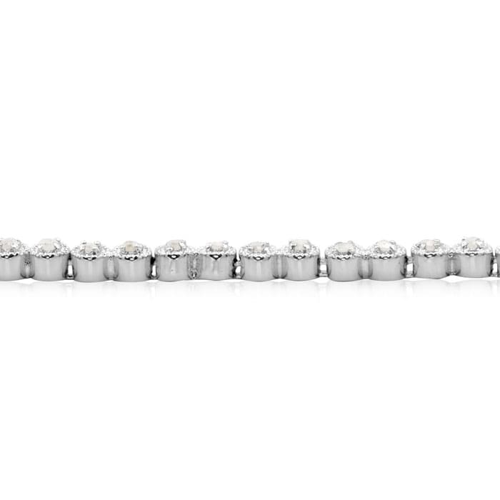 1/2 Carat Classic Round Diamond Tennis Bracelet. 