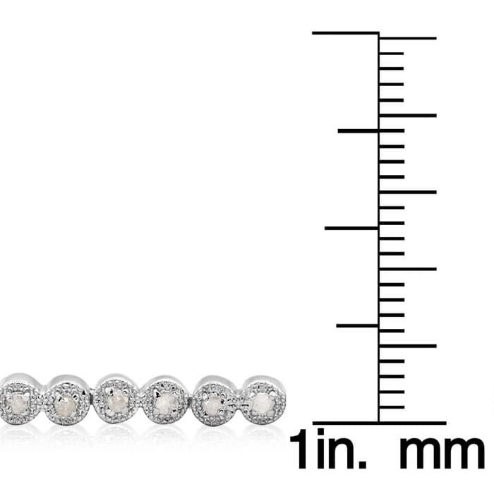 1/2 Carat Classic Round Diamond Tennis Bracelet. 