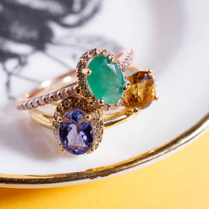 1-1/3 Carat Oval Shape Mystic Topaz Ring With Swirling Diamond Halo In 14 Karat White Gold