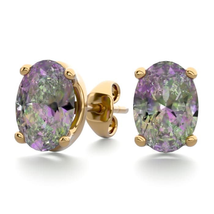 Mystic topaz studs sale