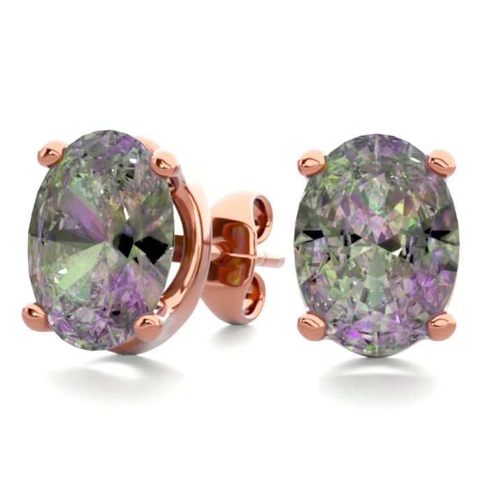 Mystic Topaz Mystic Topaz Earrings 3ct Oval Mystic Topaz Stud
