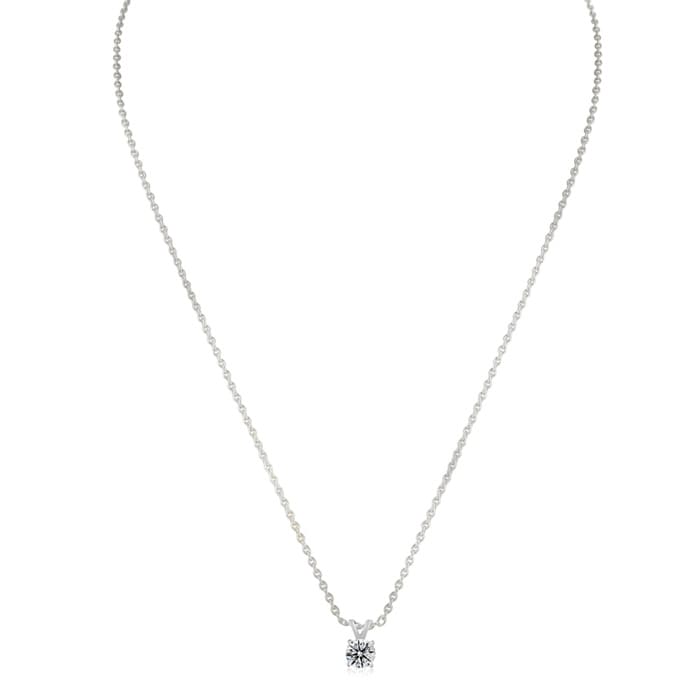 Nearly 1/2ct Colorless Diamond Solitaire Pendant in 14k White Gold. Fantastic Value!
