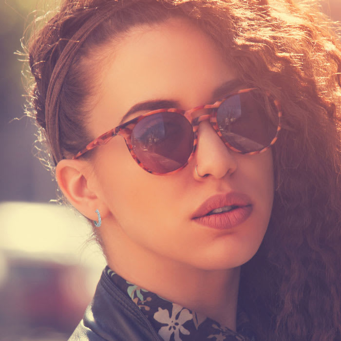 Delicately Embellished Diamond Hoop Earrings, Silver Overlay, 3/4 Inch