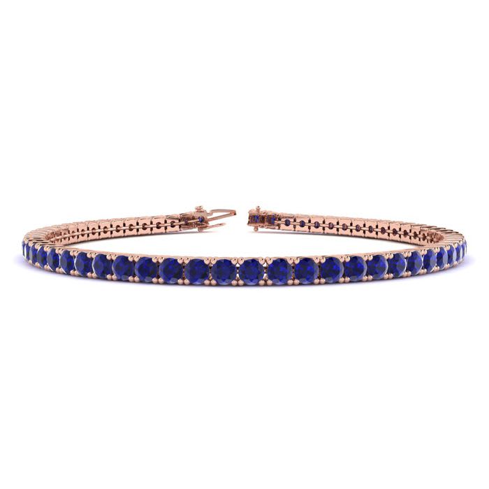 Rose gold sapphire bracelet clearance