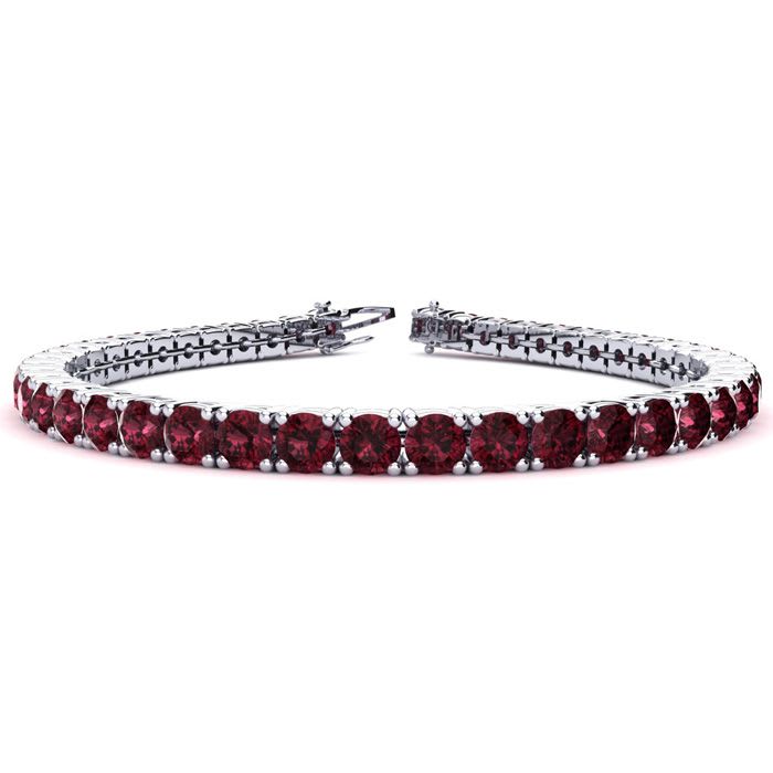 Garnet tennis bracelet cheap gold