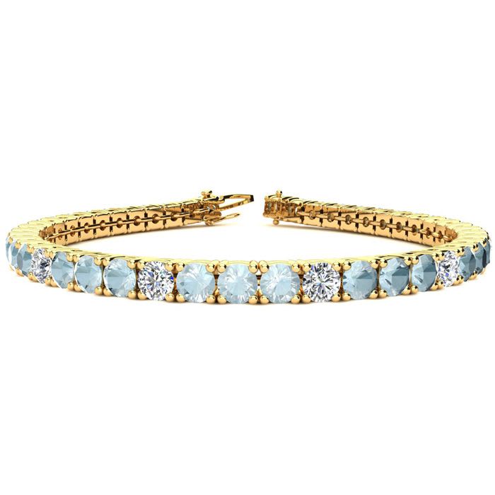Aquamarine and diamond bracelet on sale