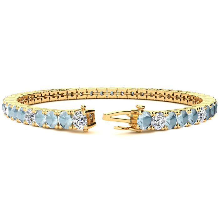 大人気定番商品 | Bracelet Aquamarine March Carat 3/4 7 | Birthstone その他