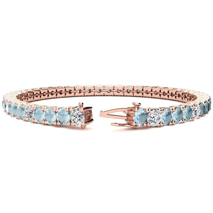 美しい Aquamarine Bracelet Carat 3/4 7 | Birthstone March | その他