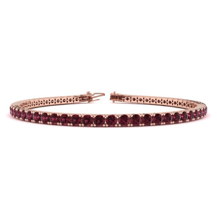 Rose gold garnet bracelet discount