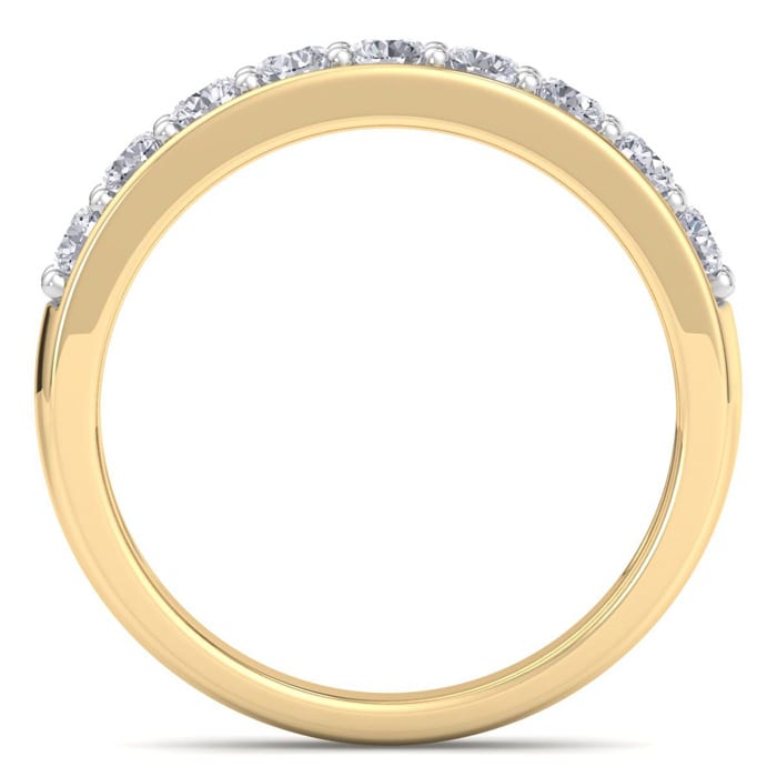 2/3 Carat Diamond Wedding Band In Yellow Gold
