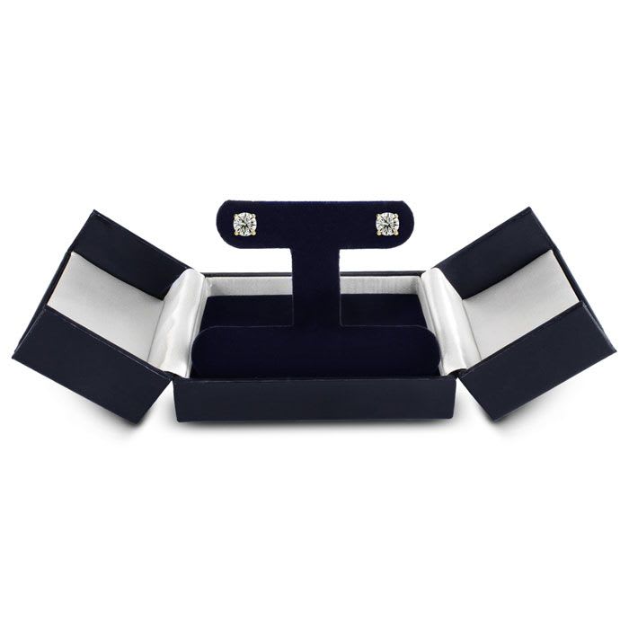 1 1/4 Carat Diamond Stud Earrings In 14 Karat Yellow Gold