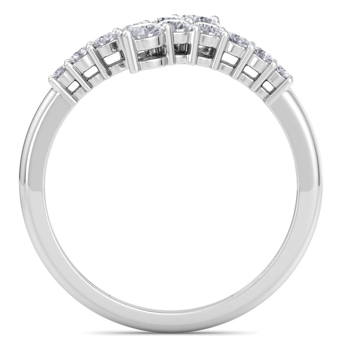 Stunning 1/2ct Journey Diamond Band in 14K White Gold