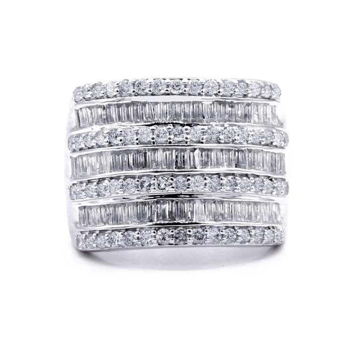 2 ct baguette diamond ring outlet