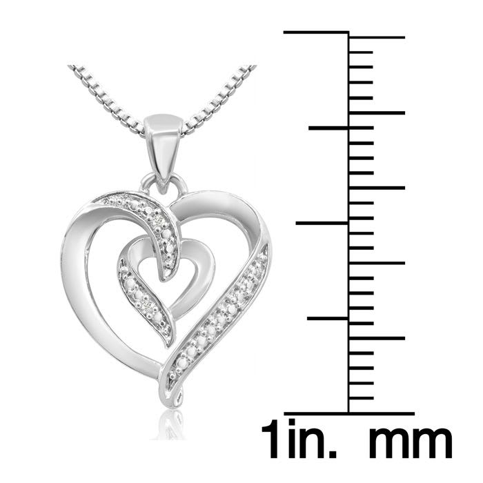 Diamond Accent Heart Necklace, 18 Inches