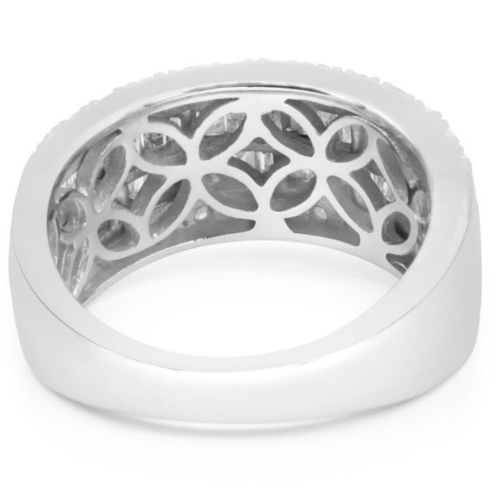 AMAZING CLOSEOUT! 1 Carat Baguette and Round Diamond Band Ring In Sterling Silver. BEAUTIFUL BAND RING!