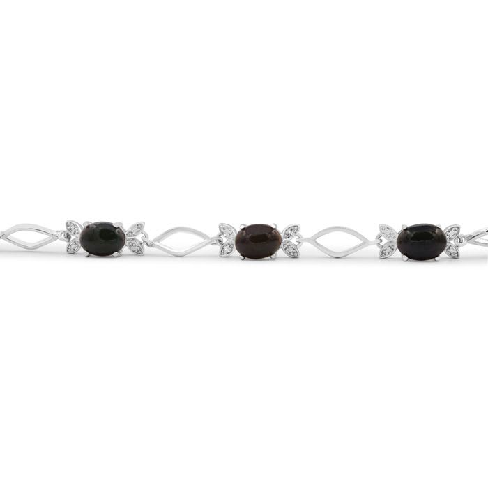 5-1/2 Carat Black Opal Bracelet.  Black Opals Are Oh-So-Rare and So Beautiful!  Grab This Deal!