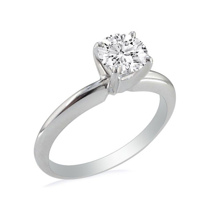 2 Carat Diamond Solitaire Engagement Ring In Platinum