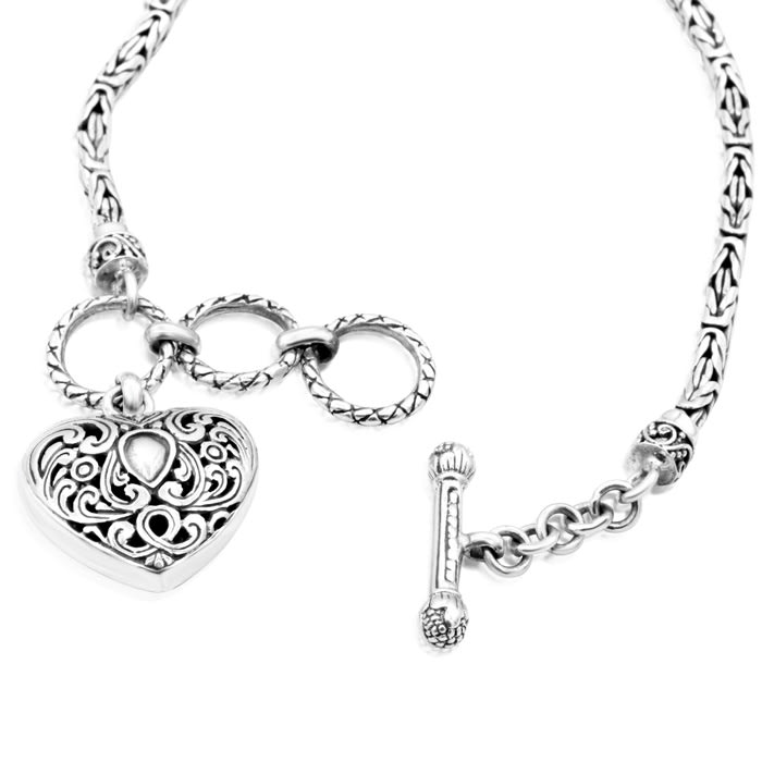 Heart Party Ladies 925 Sterling Silver Dori Bracelet, Size