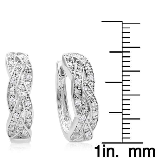 1/4ct Oval Shape Diamond Infinity Hoop Earrings. One Of Our Most Classic, Popular Style! Always Sells Out!