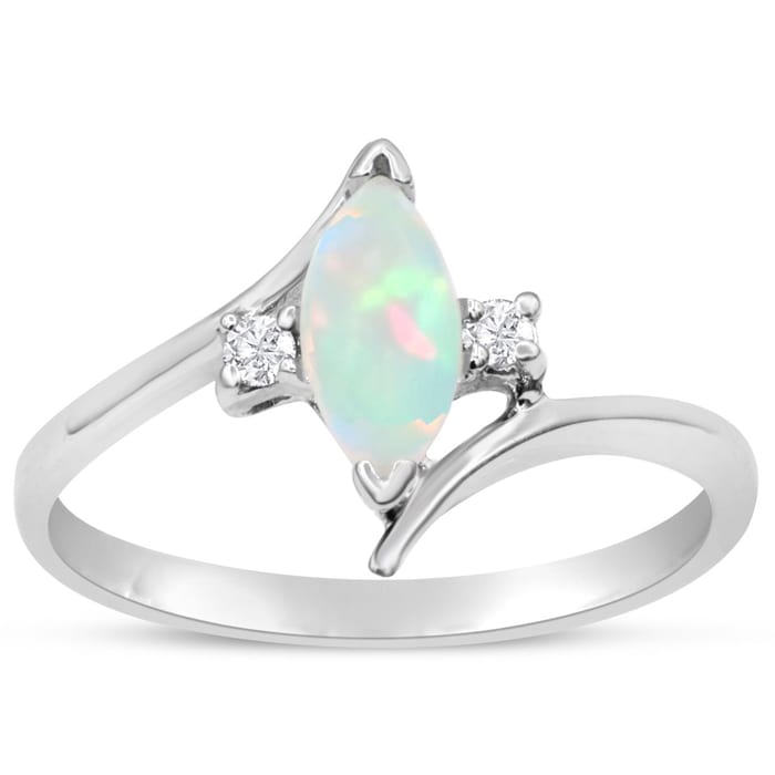 Marquise cut opal ring sale