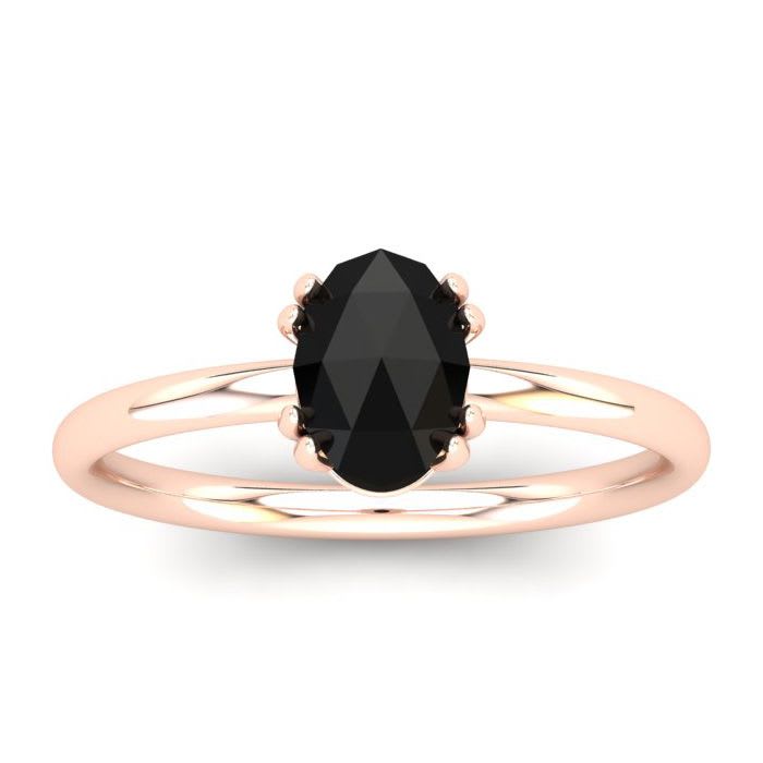 Rose cut black outlet diamond engagement ring