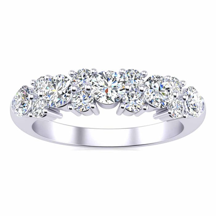 3/4 Carat Diamond Garland Ring In 14 Karat White Gold