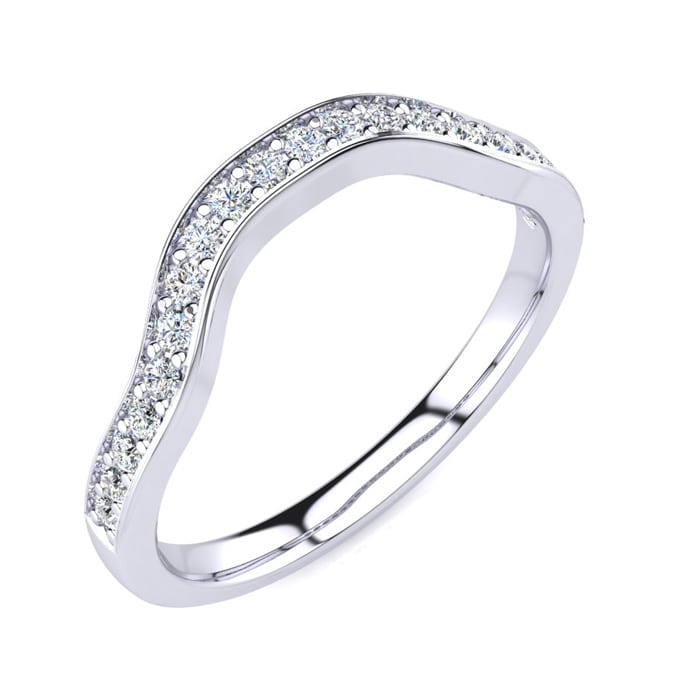 1/4ct Diamond mathing Wedding Band for  Double Halo Massive Looking Princess Cut Engagement Rings In 14K White Gold