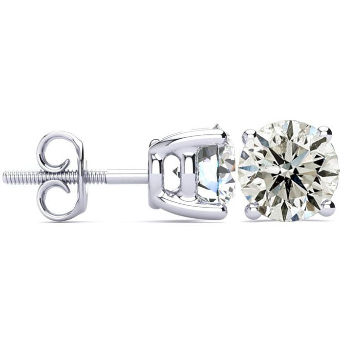Diamond Earrings How Much Is 1 Carat Diamond Earrings Worth