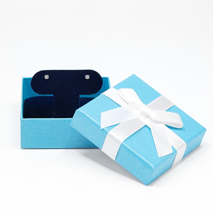 1/4 Carat Very Shiny Diamond Stud Earrings In 14 Karat Yellow Gold