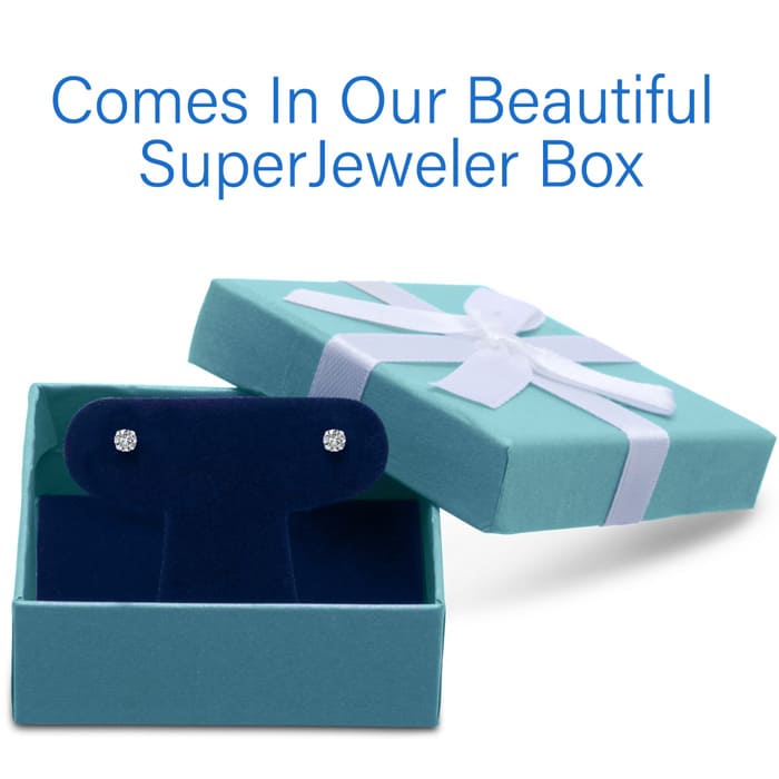 1/3 Carat Diamond Stud Earrings In 14 Karat White Gold