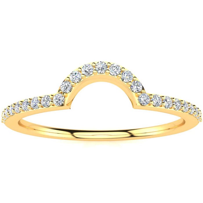 1/5 Carat Diamond Matching Wedding Band, Matches JWL42806, Yellow Gold