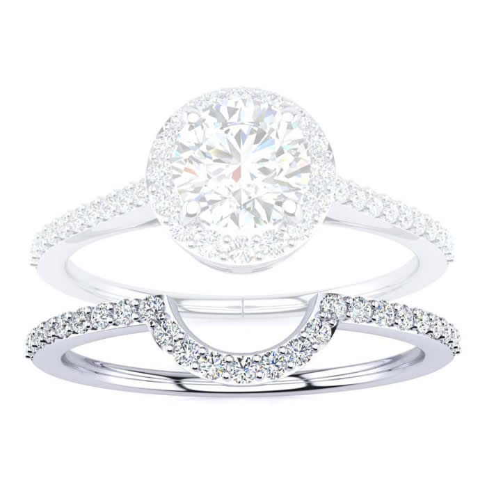 1/5 Carat Diamond Matching Wedding Band, Matches JWL24776, White Gold