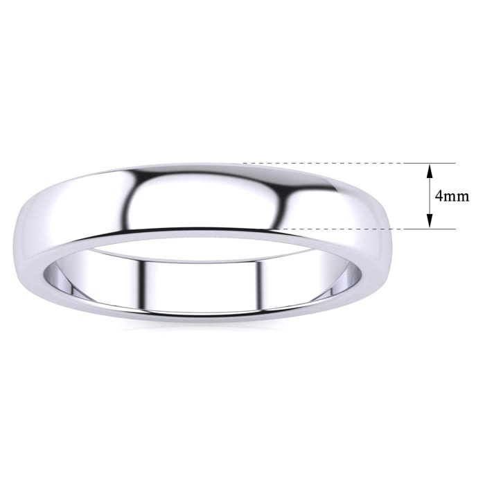 4MM High Grade Stainless Steel Wedding Band
