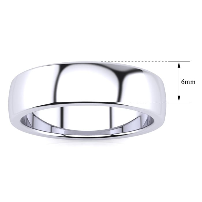 6MM High Grade Stainless Steel Wedding Band