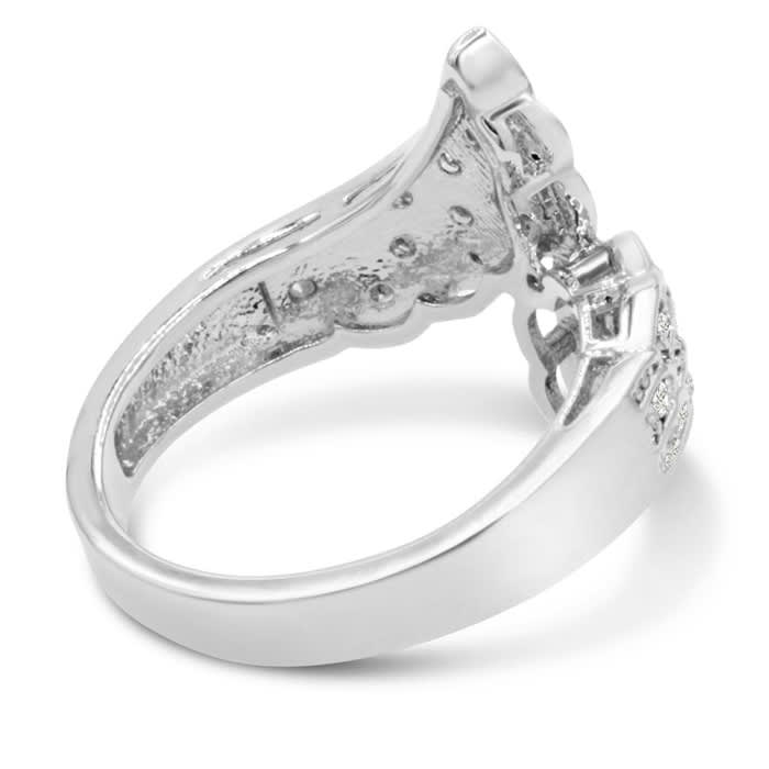 1/3 Carat Natural Diamond Angel Wing Ring