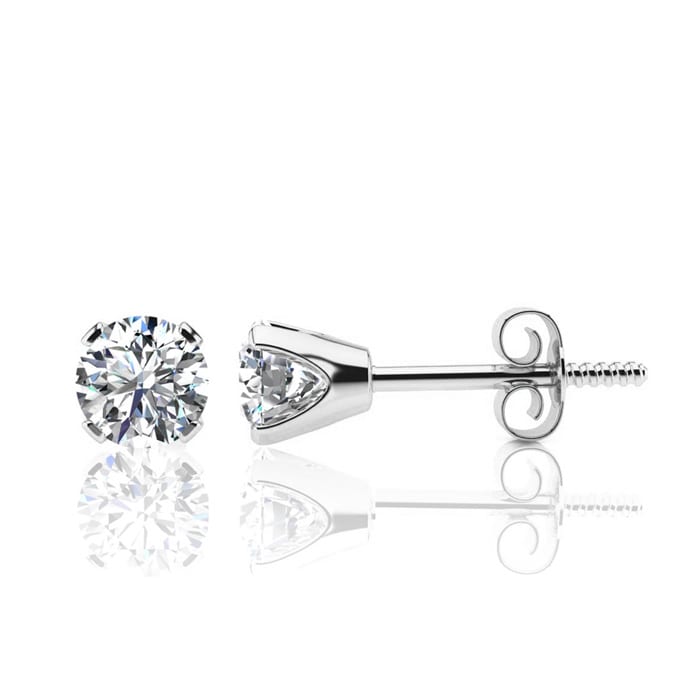 Diamond Stud Earrings | 1.30 Carat Colorless Diamond