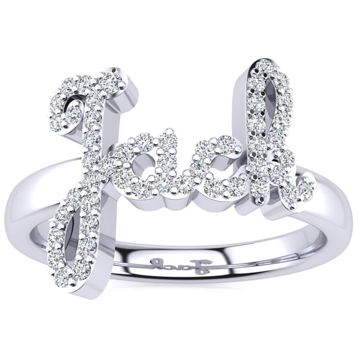 White gold personalized ring hotsell