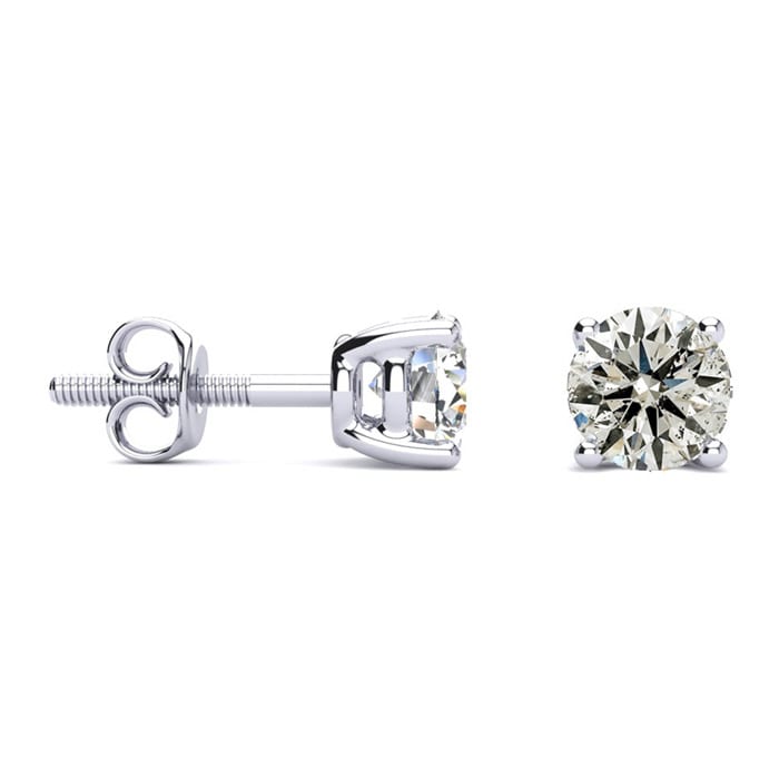 Long post diamond stud earrings shop