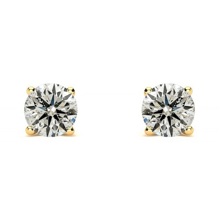 Long post stud earrings gold outlet