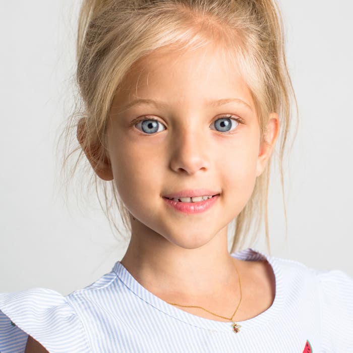 14 Karat Yellow Gold Kids Unicorn Necklace, 14 Inches