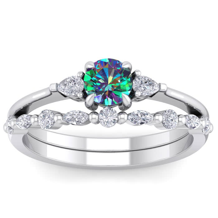 Mystic topaz wedding set best sale