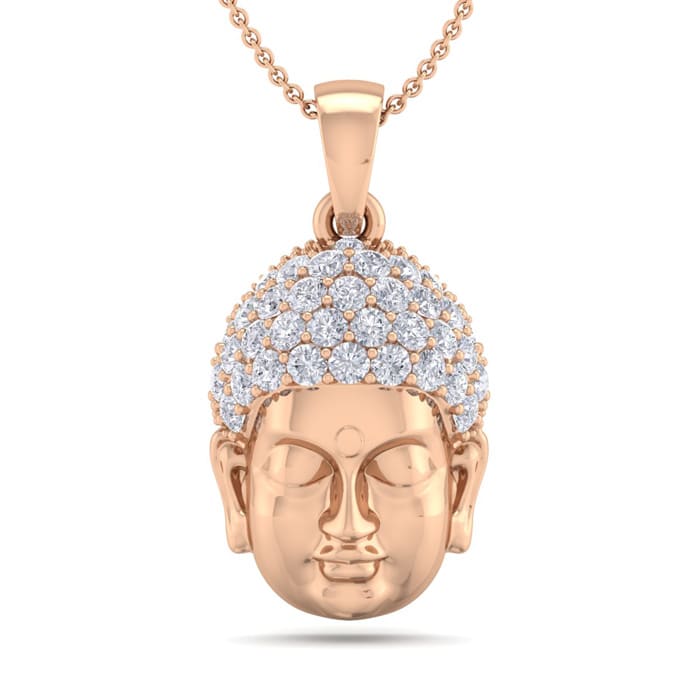 Rose gold buddha pendant outlet