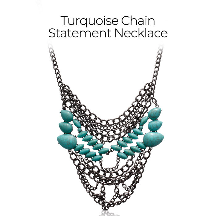 Statement Jewelry Gift Set Featuring 8 Pieces of Fashion Necklaces, Earrings and Bracelets