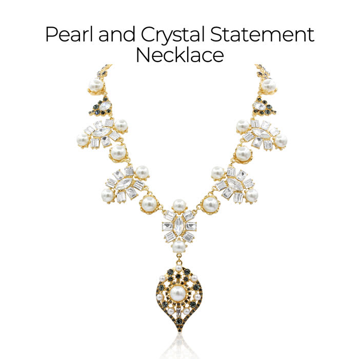 Statement Jewelry Gift Set Featuring 10 Pieces of Fashion Necklaces, Earrings, Ring and Bracelets