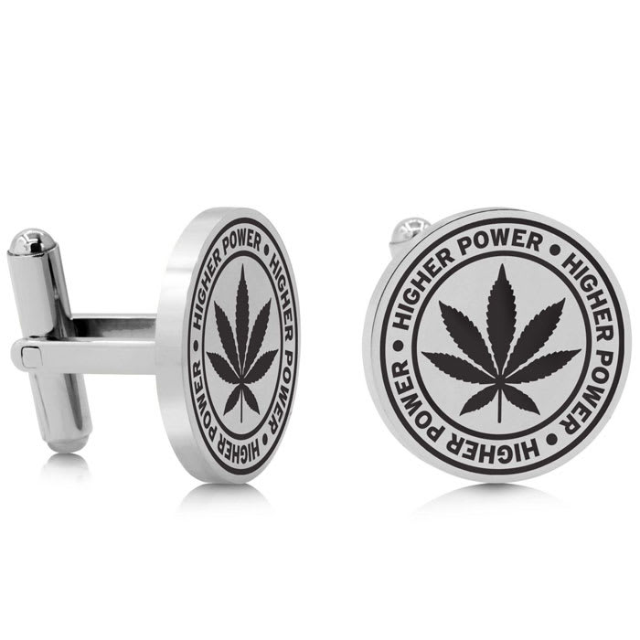 Octavius HIGH-er Power Cufflinks, Silver