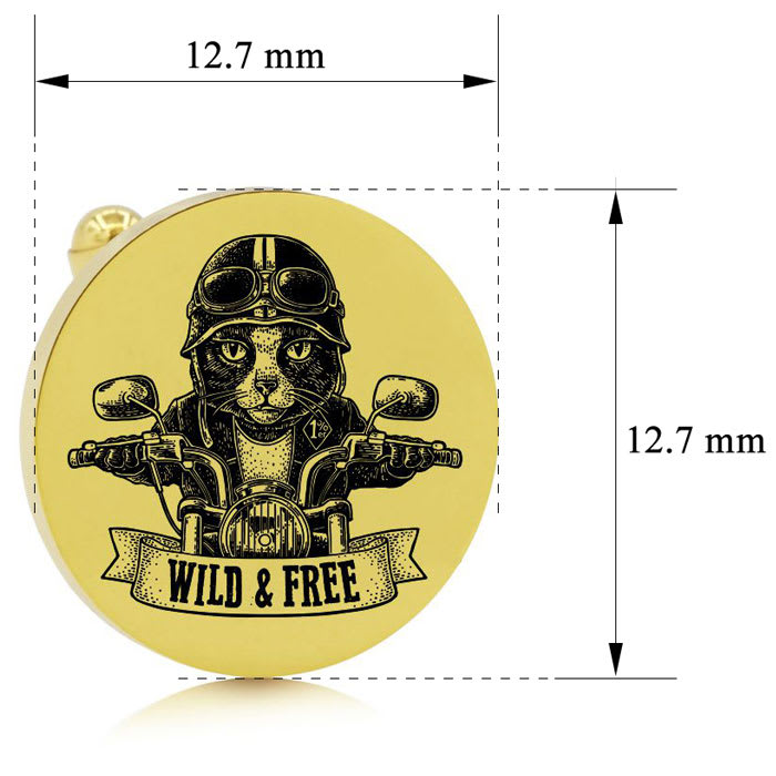 Octavius Wild & Free Cufflinks, Yellow Gold