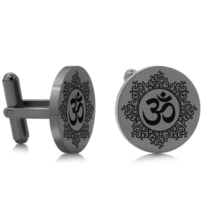 Octavius Om Cufflinks, Gunmetal