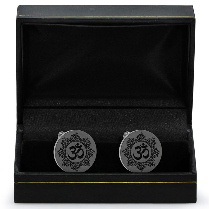 Octavius Om Cufflinks, Gunmetal