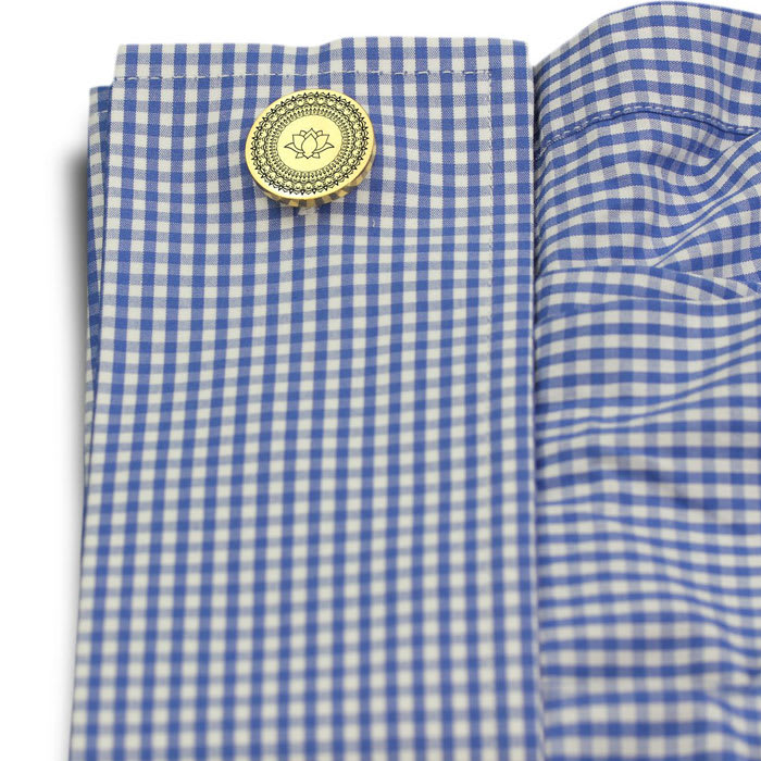 Octavius Chakra Cufflinks, Yellow Gold